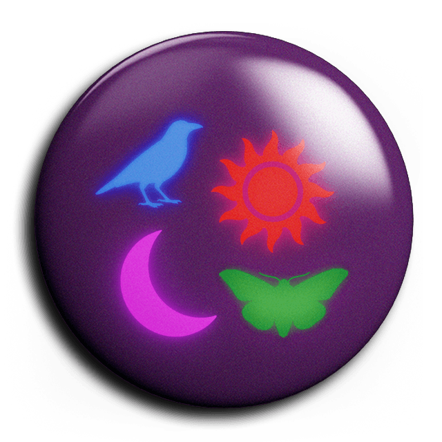 Raven, Sun, Moon, Moth