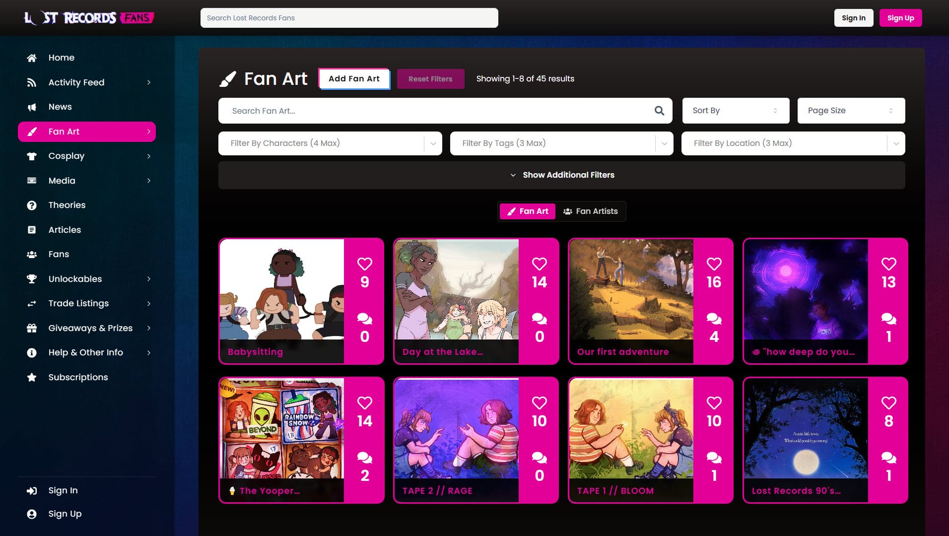 Lost Records Fans is now Public!